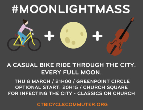 Full Moon bike ride in Cape Town