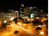 city centre city centre of cape town, at night