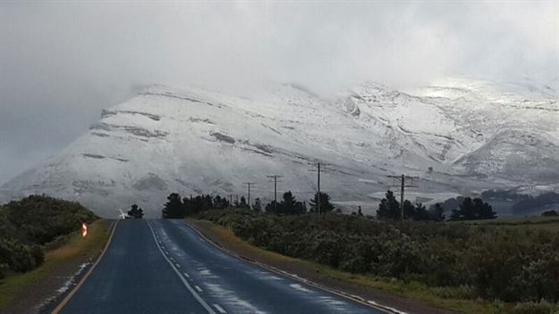 Snow in Cape Town 2015