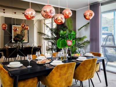 Vibrant Dining Area with Designer Touches at 413 Harbour Bridge