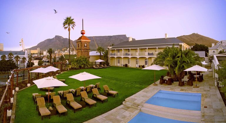 The Dock House view of Table Mountain