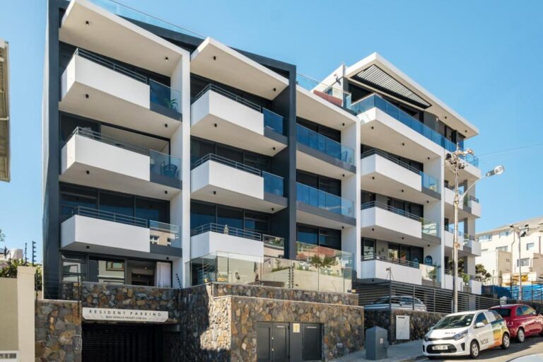 Contemporary Apartment Building Exterior with Private Balconies at Bantry Condo
