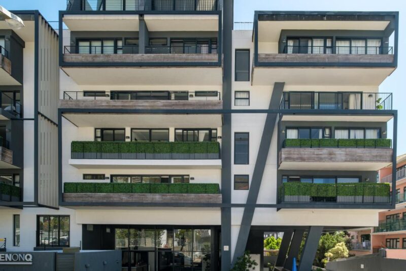 Striking Contemporary Apartment Building Exterior at Bahati Executive Pad