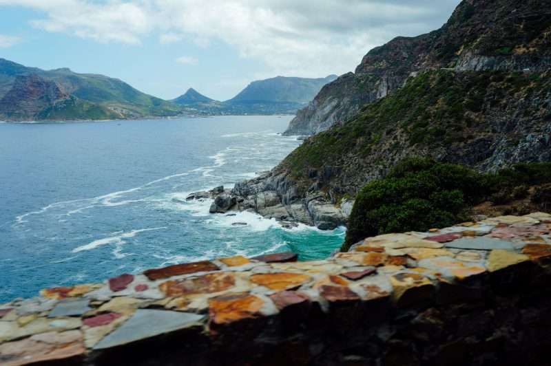 Mountains and ocean seen from Chapman’s Peak Drive
