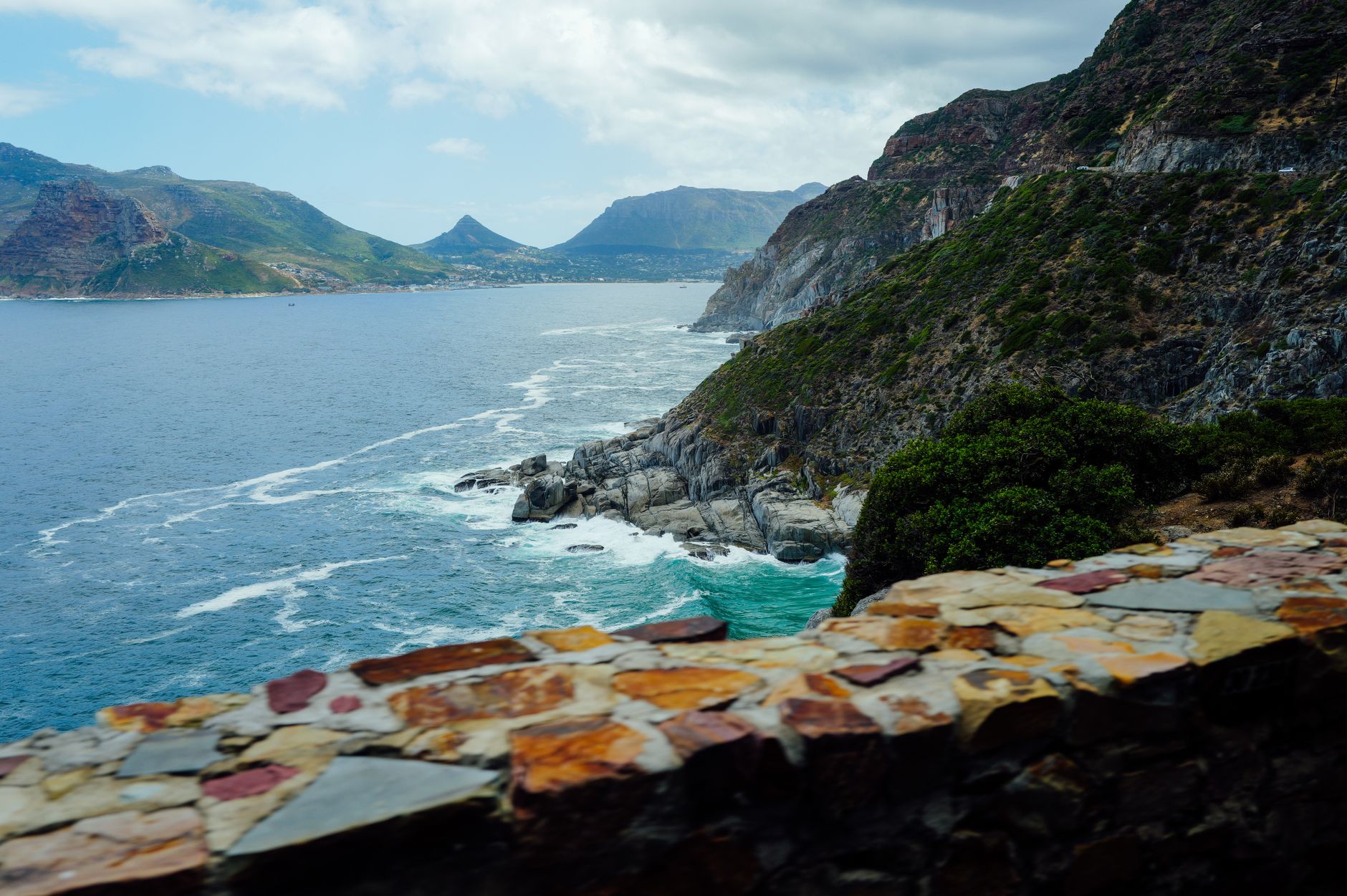 Mountains and ocean seen from Chapman’s Peak Drive