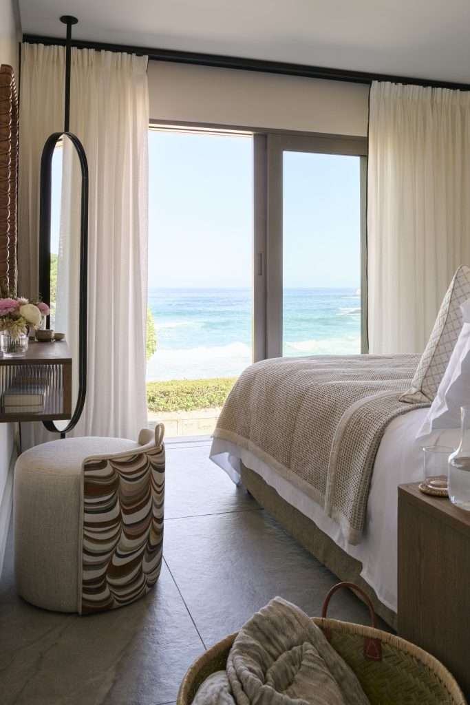 Nalu Villa, Glen Beach, Cape Town, South Africa. Client: Zambezi Crescent. Interior Designer & Stylist: Jena Gradwell. Photographer: Mark Williams.