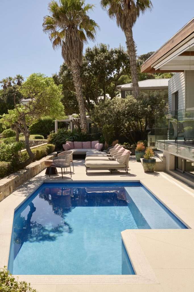 Nalu Villa, Glen Beach, Cape Town, South Africa. Client: Zambezi Crescent. Interior Designer & Stylist: Jena Gradwell. Photographer: Mark Williams.